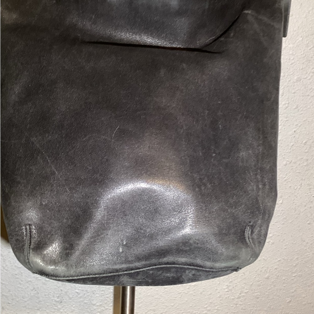 Coach vintage black leather large shoulder bag - Picture 2 of 12